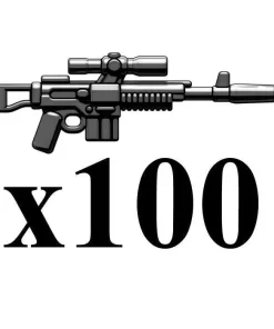 Buy 🛒 BrickArms Lot of 100 A295 Blaster Rifle 2.5-Inch [Black] ✔️