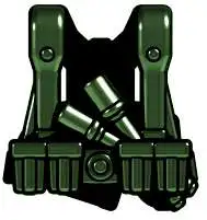 Coupon 💯 BrickArms Combat Vest WW2 German Grenadier 2.5-Inch [Olive] 👍