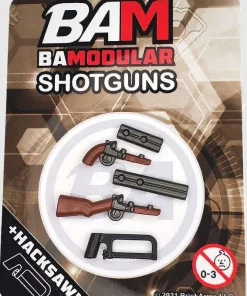 Discount ⌛ BrickArms Shotguns with BONUS Hacksaw Minifigure Accessory [BAM (Modular)] ⌛