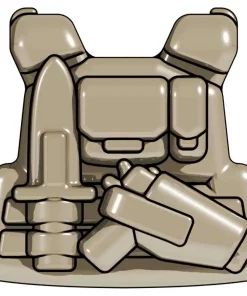 Wholesale 🔥 BrickArms Combat Vest PCV Commando 2.5-Inch [Dark Tan] 🎁