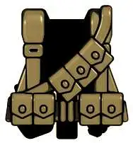 Flash Sale ⌛ BrickArms Combat Vest WW2 US Rifleman 2.5-Inch [Dark Tan] 😀