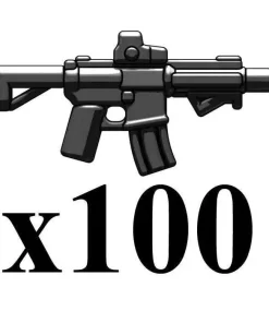 Promo 🤩 BrickArms Lot of 100 M4-SBR 2.5-Inch [Black] 💯