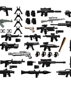 Flash Sale 😀 BrickArms 42-Piece Custom 2.5-Inch Weapons Pack ⌛