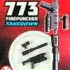 Buy 🎉 BrickArms 773 Firepuncher Takedown Blaster Rifle Minifigure Accessory 😍