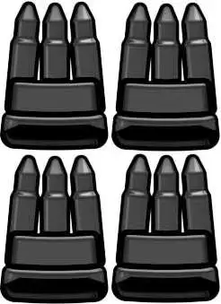 Best deal 🔔 BrickArms Set of 4 Ammo Clips 2.5-Inch [Black] 😍