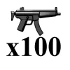 Budget 🔔 BrickArms Lot of 100 Combat SMG [Modern Combat] 2.5-Inch [Black] 🔥