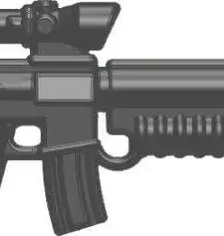 Brand new 🎁 BrickArms M16-AGL ACOG Scope & Grenade Launcher 2.5-Inch [Gunmetal] 😍