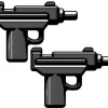 Promo 👏 BrickArms Set of 2 Micro Uzi SMG 2.5-Inch [Black] 💯