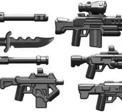 New 🛒 BrickArms Offensive Combat 2.5-Inch Weapons Pack [Black] ✨ -BrickArms Shop brickarmsoffensivecombatpack inset2
