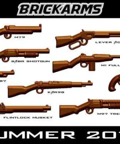 Promo 🛒 BrickArms ☀️ Summer 2012 2.5-Inch Weapons Pack [Brown] 🎉