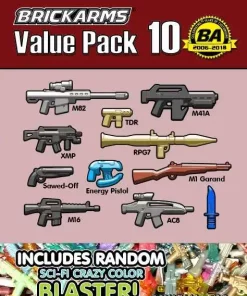 Promo 😉 BrickArms Value Pack 10 2.5-Inch Weapons Pack 👏