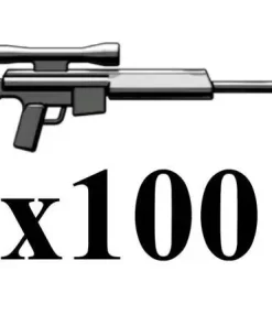 Cheap 👍 BrickArms Lot of 100 PSR Precision Sniper Rifle 2.5-Inch [Gunmetal] 😀