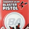 Buy 🛒 BrickArms Trooper Gear Blaster Pistols (x2) Minifigure Accessory [Dark, Overmolded] 👏